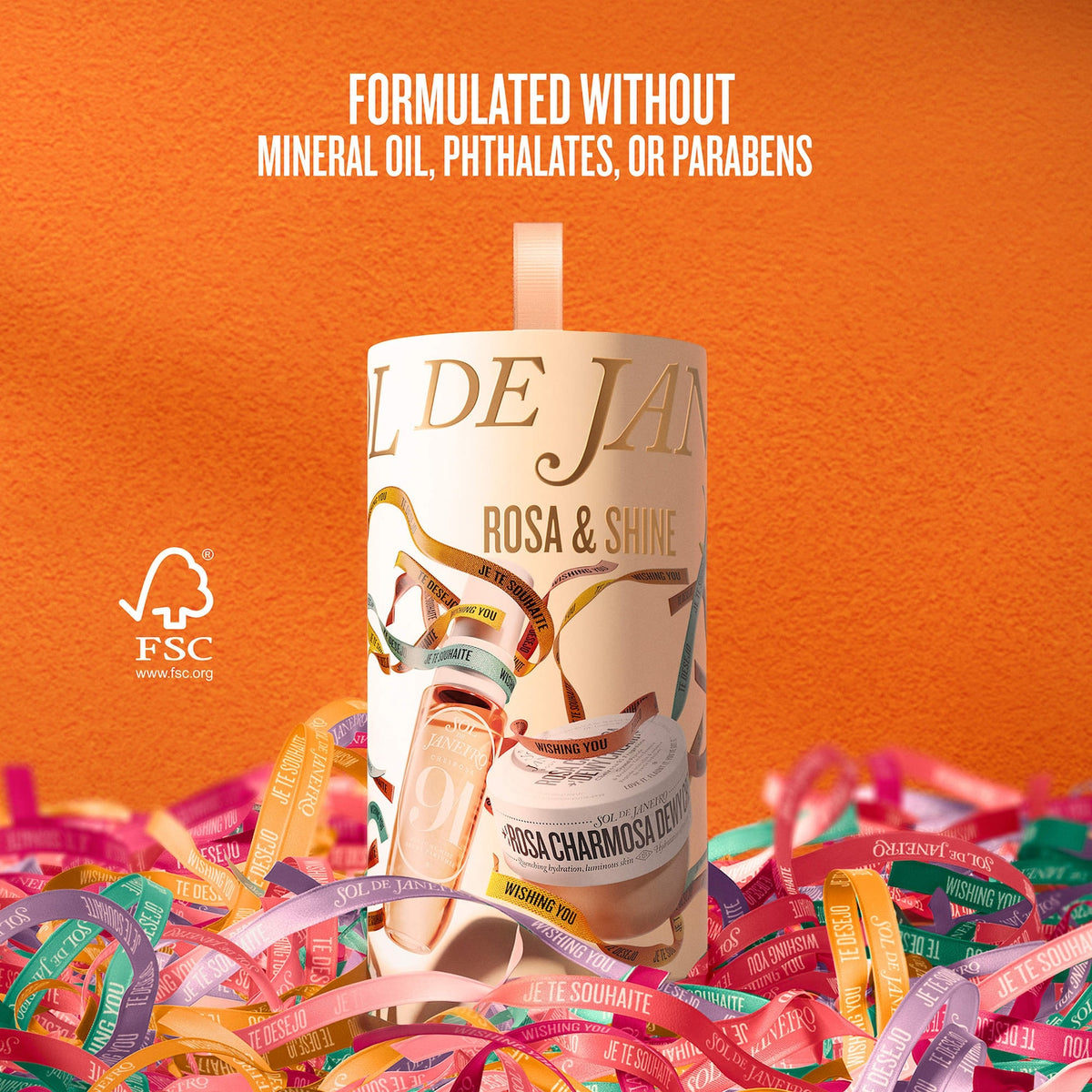 Sol de Janeiro Rosa & Shine Dewy Body Cream & Floral Gourmand Fragrance Duo