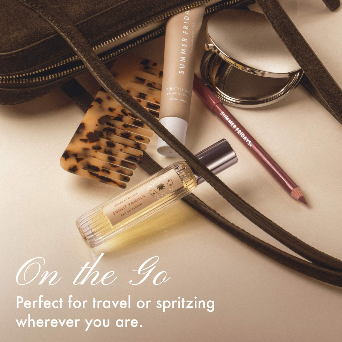 Summer Fridays Sunlit Vanilla Eau de Parfum with Caramel Travel Spray - 10 ml