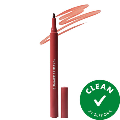 Summer Fridays Flushed Lip Stain 12HR Long-Lasting Lip Tint