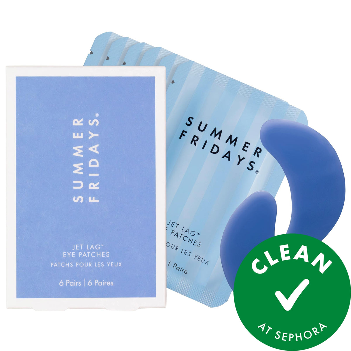 Summer Fridays Jet Lag™ Eye Patches - 6 pares