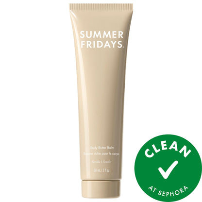 Summer Fridays Body Butter Balm Vanilla - Rich Body Cream with Hyaluronic Acid - 60 ml