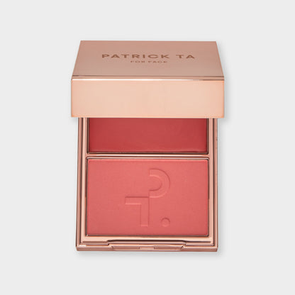 Patrick Ta Major Headlines Double-Take Crème & Powder Blush Duo - She's That Girl (Soft Pink)