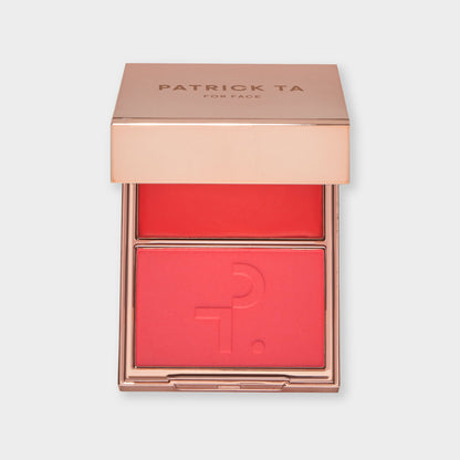 Patrick Ta Major Headlines Double-Take Crème & Powder Blush Duo - She's Vibrant (Bright Pinky Coral)