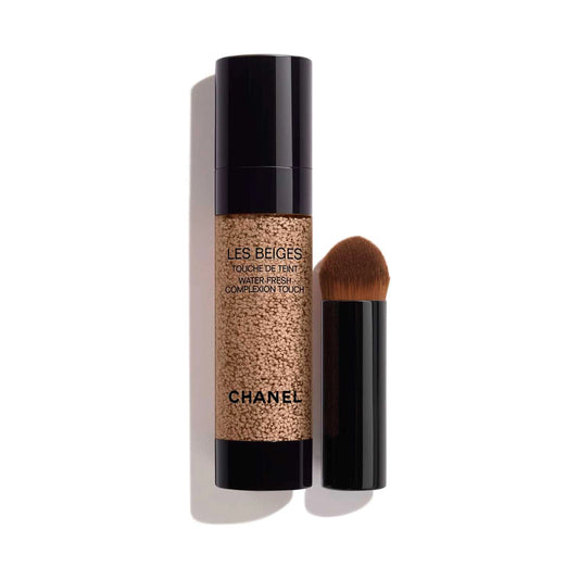 CHANEL LES BEIGES WATER-FRESH COMPLEXION TOUCH WATER-FRESH COMPLEXION TOUCH WITH MICRO-DROPLET PIGMENTS. EVEN – ILLUMINATE – HYDRATE. NATURAL AND BUILDABLE HEALTHY-LOOKING GLOW.