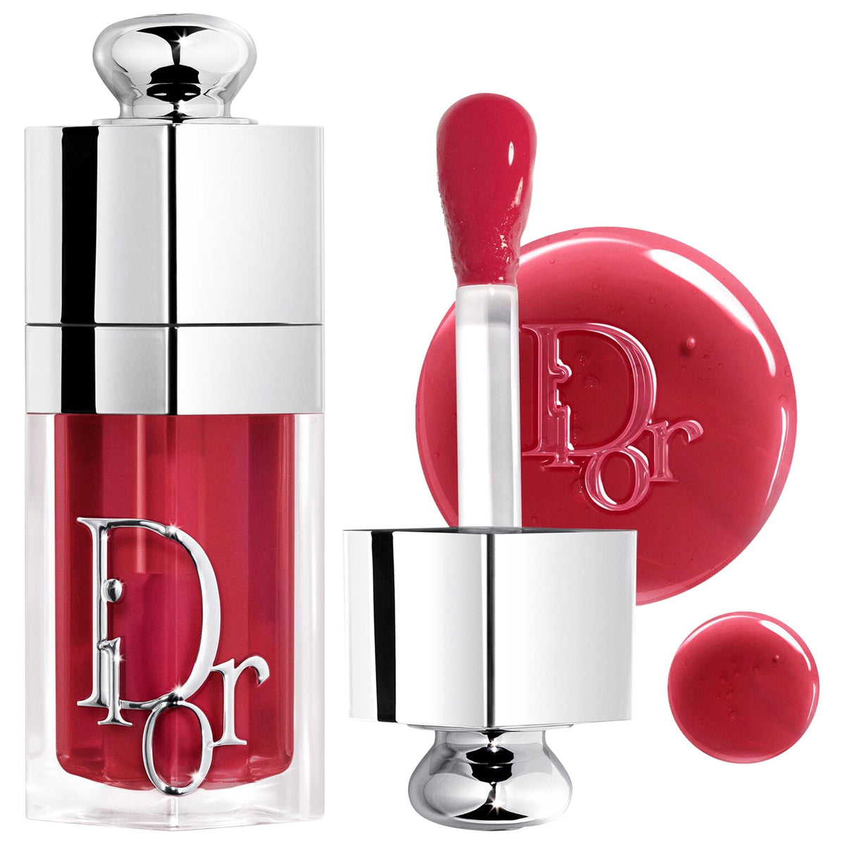 DIOR Lip Glow Oil Hydrating High-Shine Gloss - 046 Cranberry