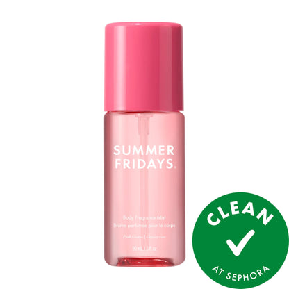 Summer Fridays Mini Pink Guava Hair + Body Fragrance Mist with Guava Nectar + Sweet Strawberry - 90 ml
