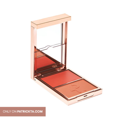 Patrick Ta Major Headlines Double-Take Crème & Powder Blush Duo - Do We Know Her (Neutral Peach)