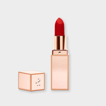 Patrick Ta Major Headlines Matte Suede Lipstick - That's Why She's Late (Cherry Red)