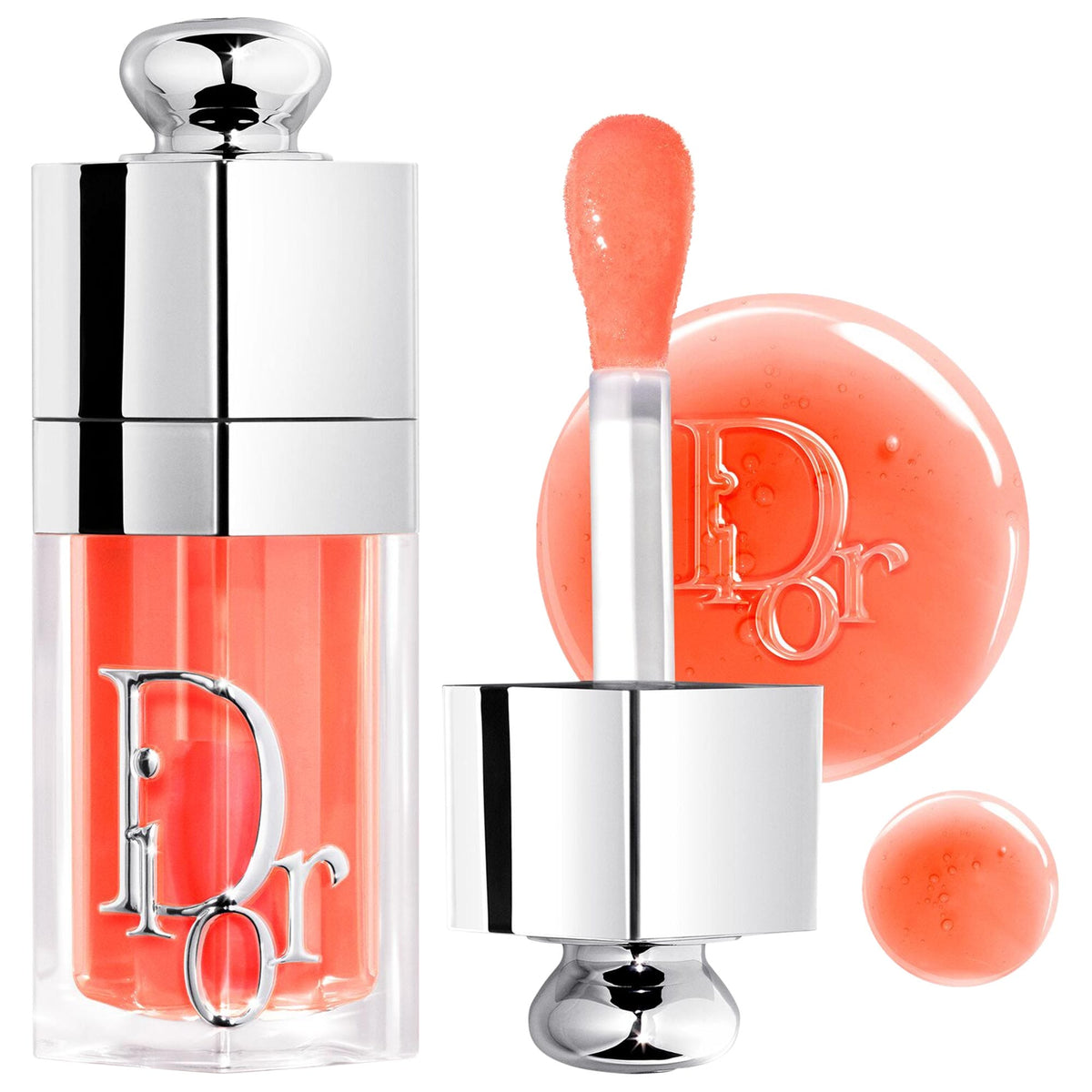 DIOR Lip Glow Oil Hydrating High-Shine Gloss - 041 Peachy