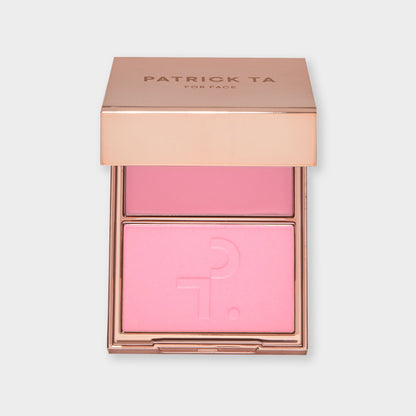 Patrick Ta Major Headlines Double-Take Crème & Powder Blush Duo - Just Enough (Soft Blue Pink)