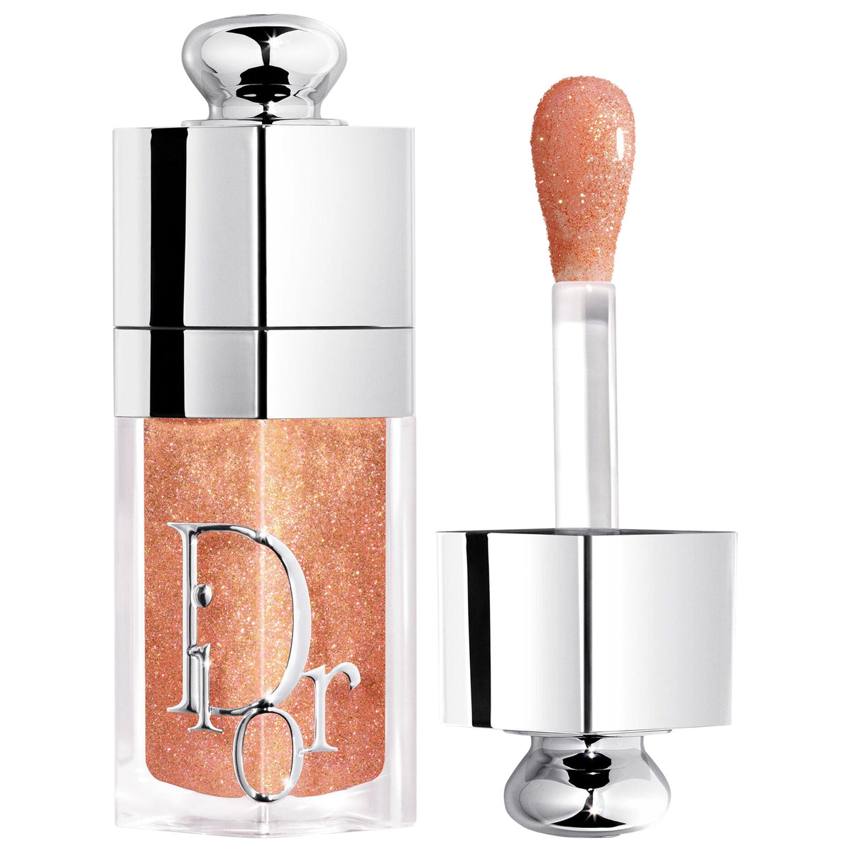 DIOR Lip Glow Oil Hydrating High-Shine Gloss - 114 Glazed Honey