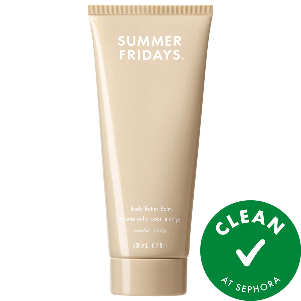 Summer Fridays Body Butter Balm Vanilla - Rich Body Cream with Hyaluronic Acid - 200 ml