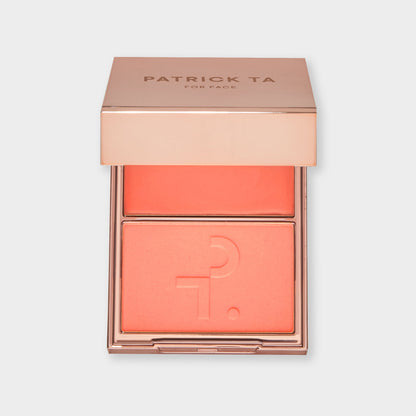 Patrick Ta Major Headlines Double-Take Crème & Powder Blush Duo - She's The Moment (Golden Peach)