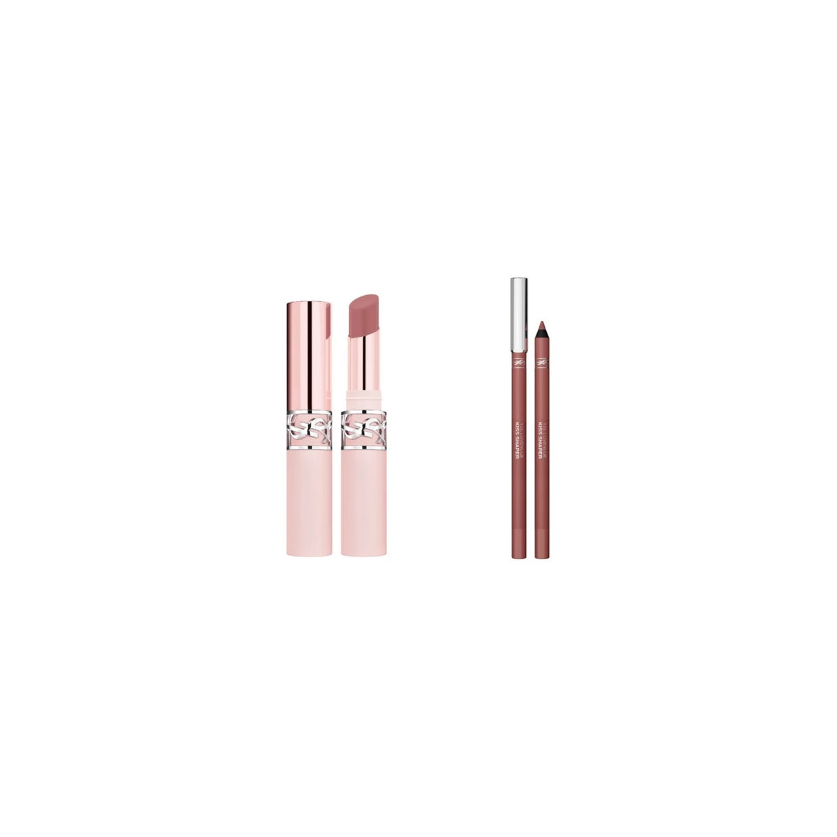 YSL Lovenude Lip Balm 01 & Liner 1 Duo Bundle
