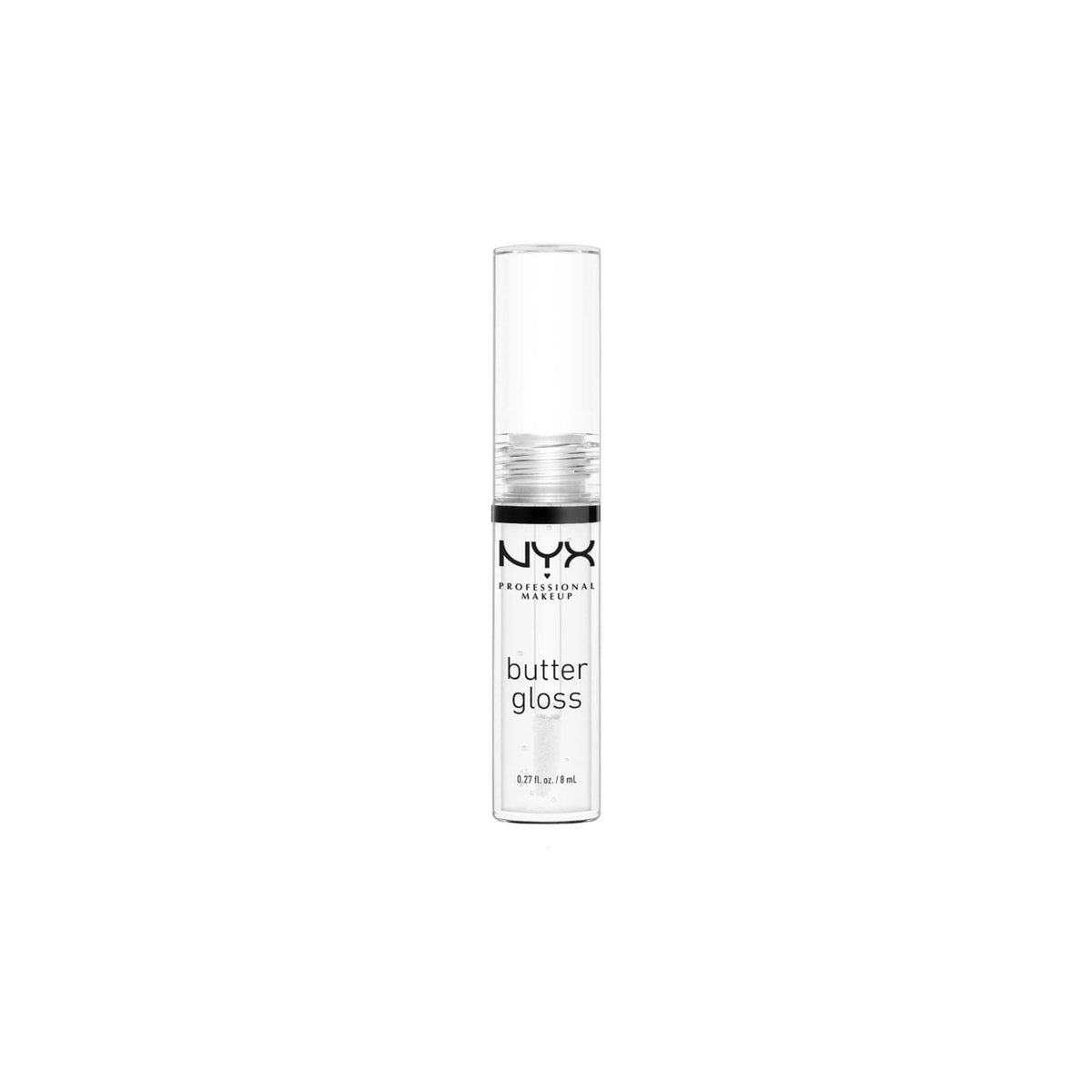 NYX Professional Makeup Lip Gloss, Butter Gloss, Non-sticky formula, Shade Clear, - 8 ml
