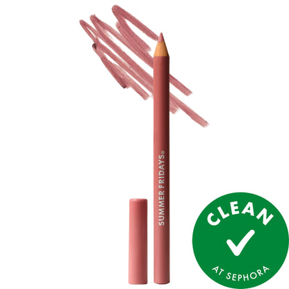 Summer Fridays SoftLine Lip Liner Creamy Sculpting Lip Pencil - Sugar - soft cool pink