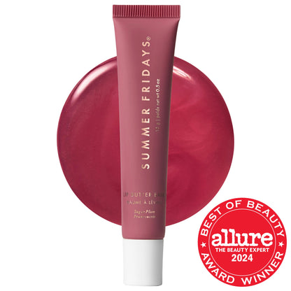 Summer Fridays Lip Butter Balm Treatment for Hydration + Nourishing Shine - Sugar Plum