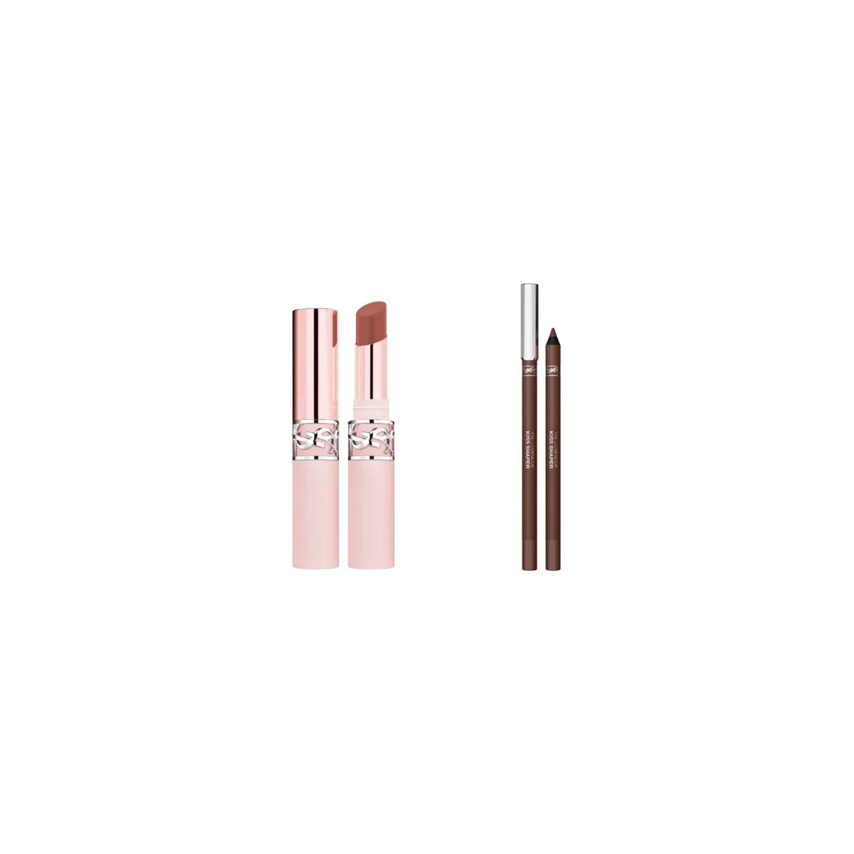 YSL Lovenude Lip Balm 07 & Liner 107 Duo Bundle