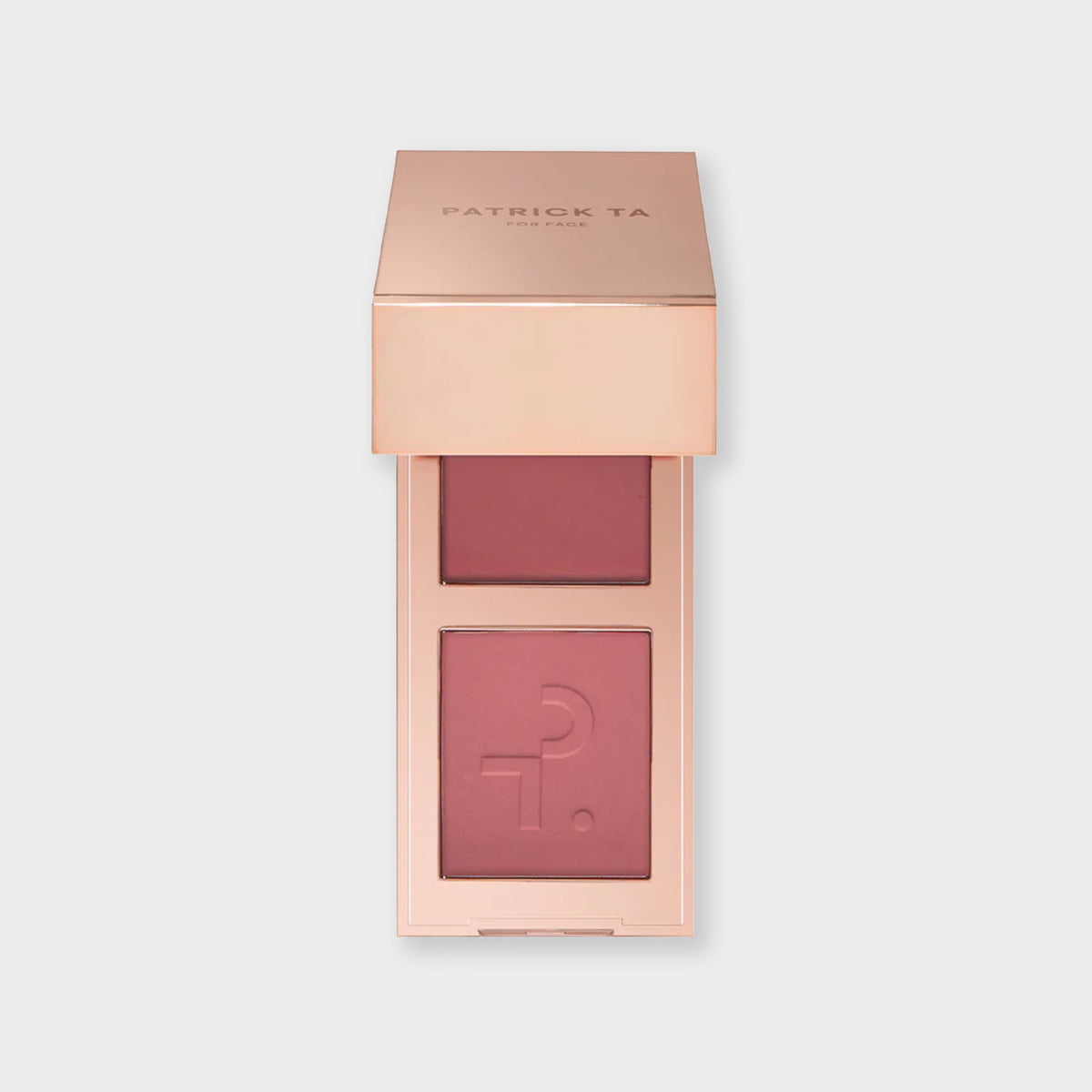 Patrick Ta Mini Major Headlines Double-Take Crème & Powder Blush Duo - She Goes to the Gym (Cool Mauve Rose)