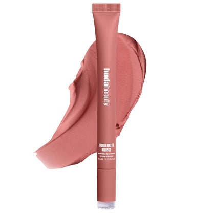 Huda Beauty Liquid Matte Mousse Soft Blur Lip Cream - Rosy Nude