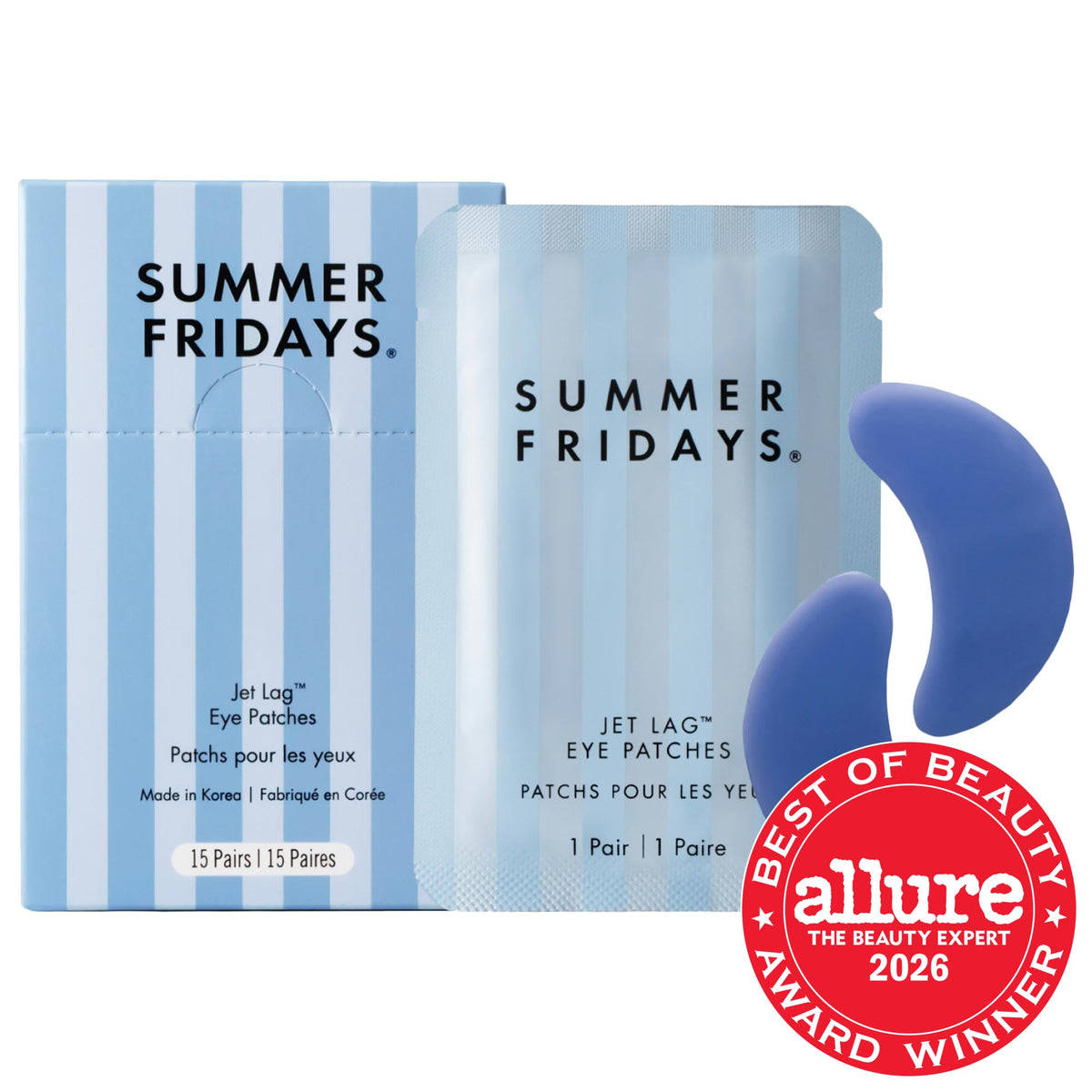 Summer Fridays Jet Lag™ Eye Patches - 15 pares