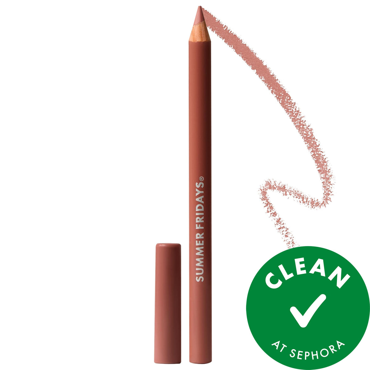 Summer Fridays SoftLine Lip Liner Creamy Sculpting Lip Pencil - Latte - warm peachy tan
