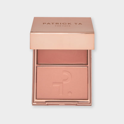 Patrick Ta Major Headlines Double-Take Crème & Powder Blush Duo - Not Too Much (Soft Rosey Taupe)