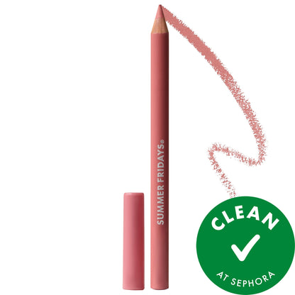 Summer Fridays SoftLine Lip Liner Creamy Sculpting Lip Pencil - Rosé - warm rosy pink