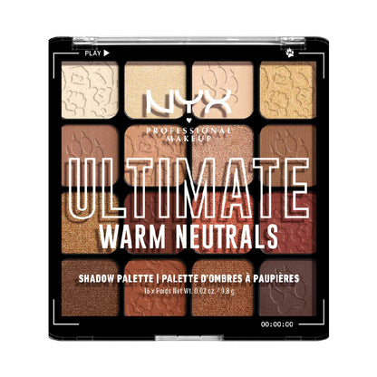 NYX Professional Makeup Ultimate Shadow Palette Vegan 16-Pan - Warm Neutrals - 75 ml
