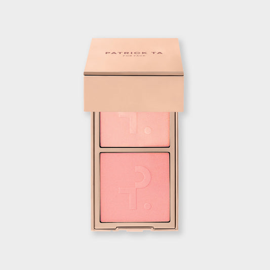 Patrick Ta Beauty Transition Blurring Blush Duo - Shy at First (Pink)