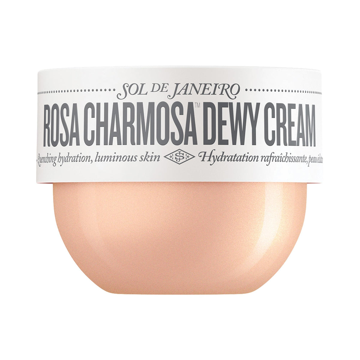 Sol de Janeiro Rosa Charmosa™ Dewy Body Cream with Rosewater + Crystal Peptides - 75 ml