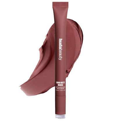 Huda Beauty Liquid Matte Mousse Soft Blur Lip Cream - Berry Brown