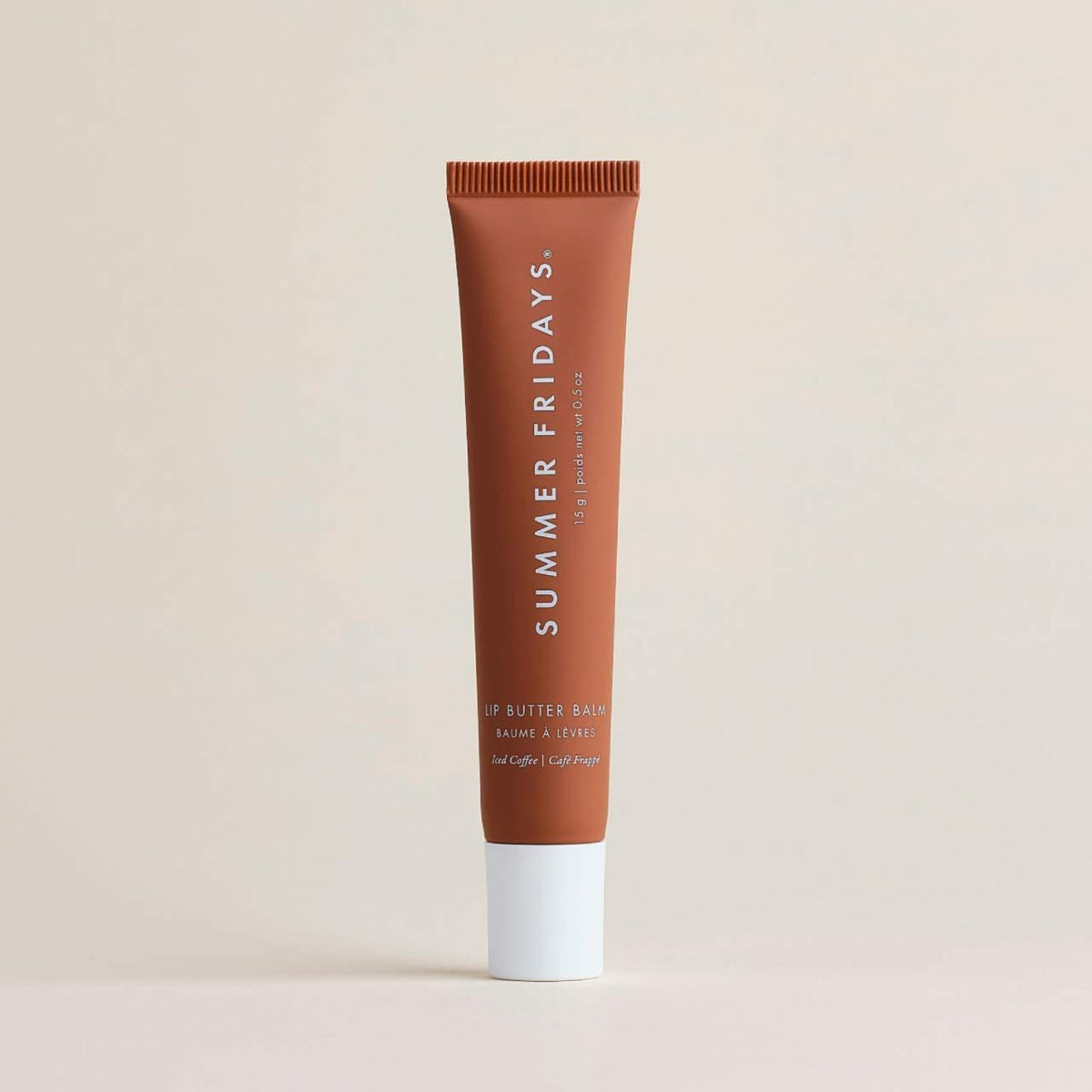 Summer Fridays Lip Butter Balm Treatment for Hydration + Nourishing Shine - Iced Coffee - sheer cocoa
