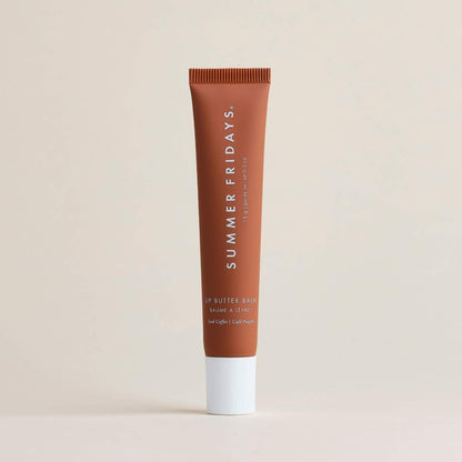 Summer Fridays Lip Butter Balm Treatment for Hydration + Nourishing Shine - Iced Coffee - sheer cocoa