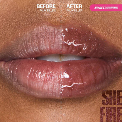 Huda Beauty Faux Filler Shiny Non-Sticky Lip Gloss