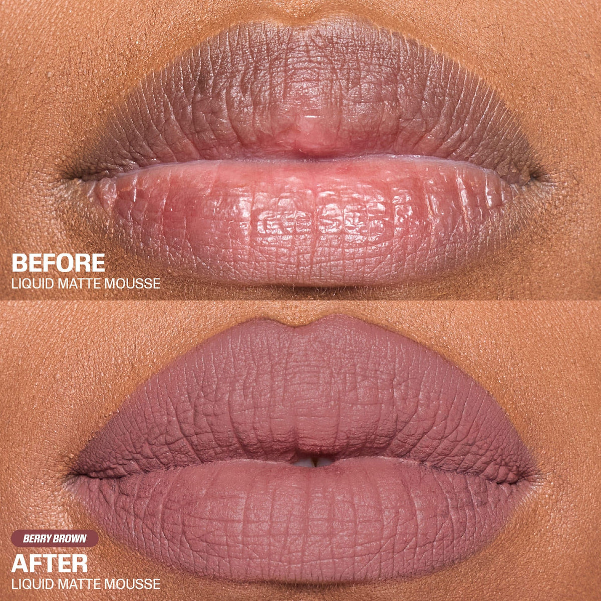 Huda Beauty Liquid Matte Mousse Soft Blur Lip Cream - Berry Brown