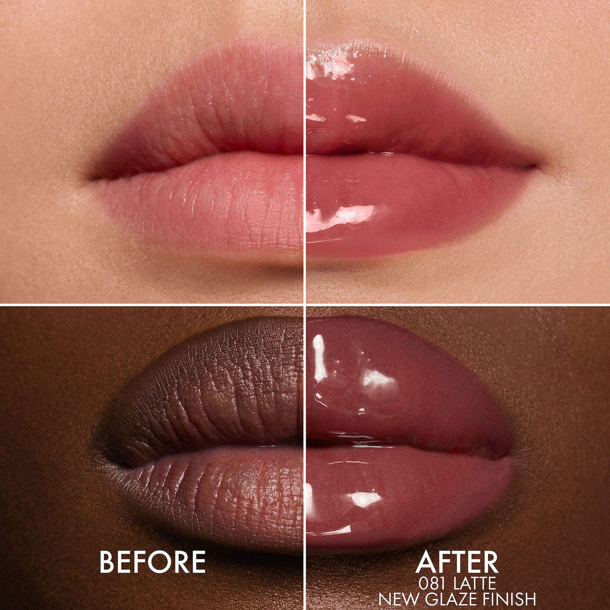 DIOR Lip Glow Oil Hydrating High-Shine Gloss - 081 Latte