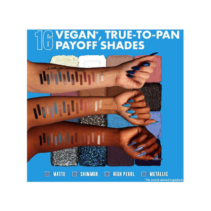 NYX Professional Makeup Ultimate Shadow Palette Vegan 16-Pan - Vintage Jean Baby - 50 ml