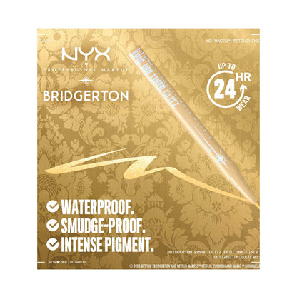 NYX Professional Makeup, Bridgerton Royal Epic Ink Liner Glitz, - 2 g
