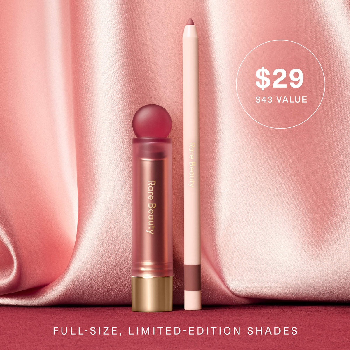 Rare Beauty by Selena Gomez Mauve Faves Lip Duo Makeup Gift Set - SKU-3014602