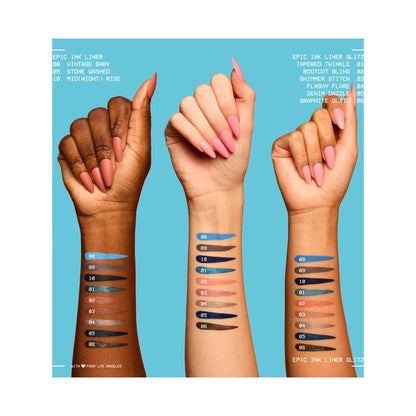 NYX Professional Makeup Epic Ink Liner, Waterproof Liquid Eyeliner Pen - Mid Night Rise, 1 Count - 8 ml