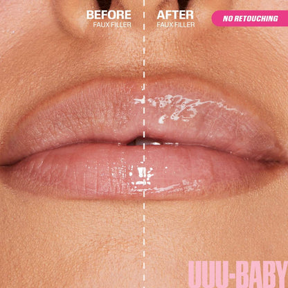 Huda Beauty Faux Filler Shiny Non-Sticky Lip Gloss