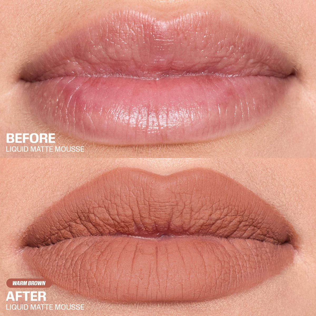 Huda Beauty Liquid Matte Mousse Soft Blur Lip Cream - Warm Brown