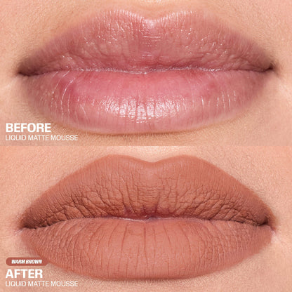 Huda Beauty Liquid Matte Mousse Soft Blur Lip Cream - Warm Brown
