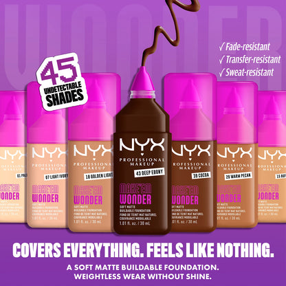 NYX Professional Makeup Make EM Wonder 24H Soft Matte Foundation