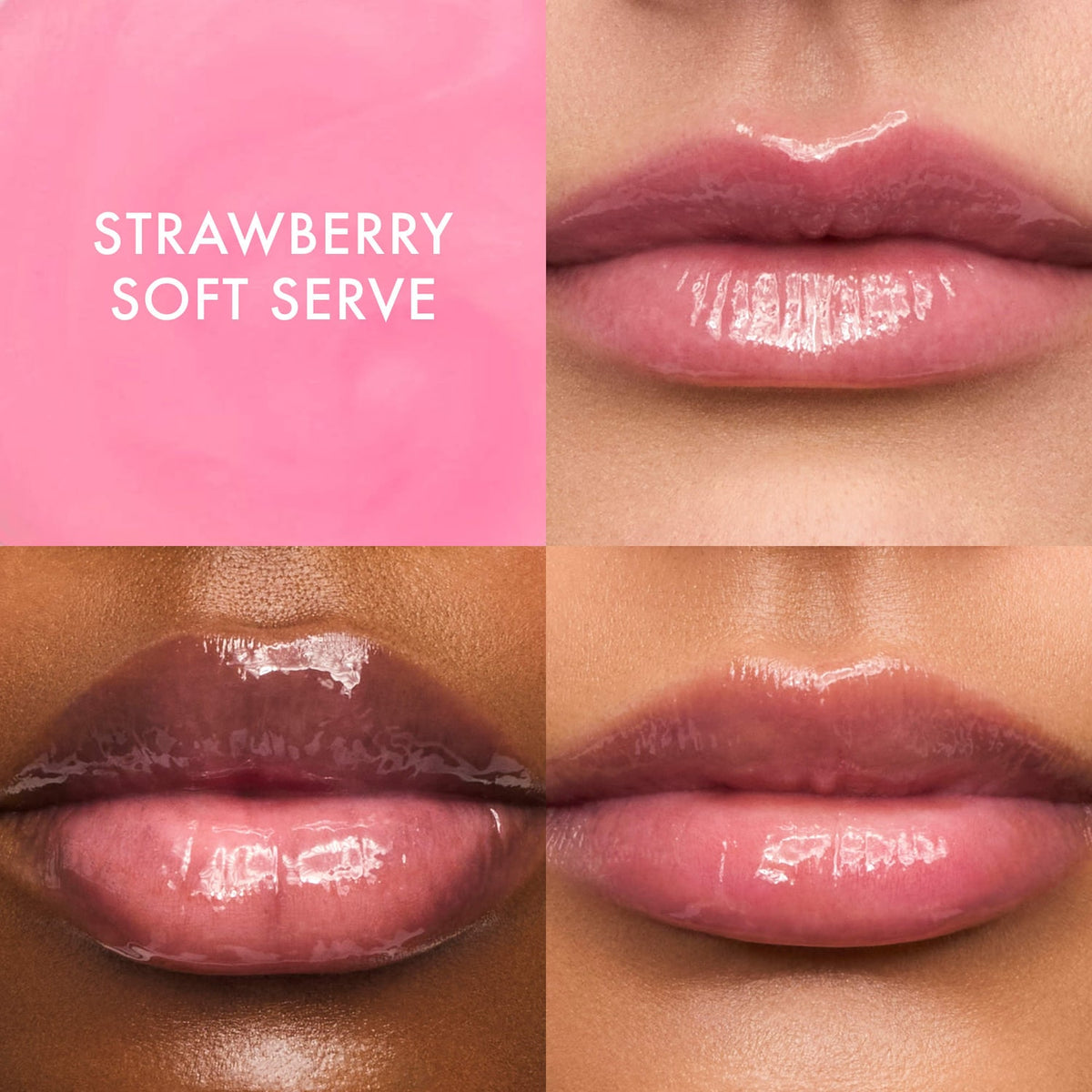 Summer Fridays Lip Butter Balm Treatment for Hydration + Nourishing Shine - Strawberry Soft Serve