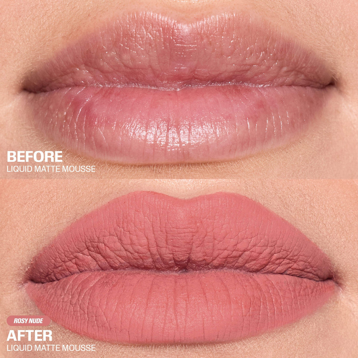 Huda Beauty Liquid Matte Mousse Soft Blur Lip Cream - Rosy Nude
