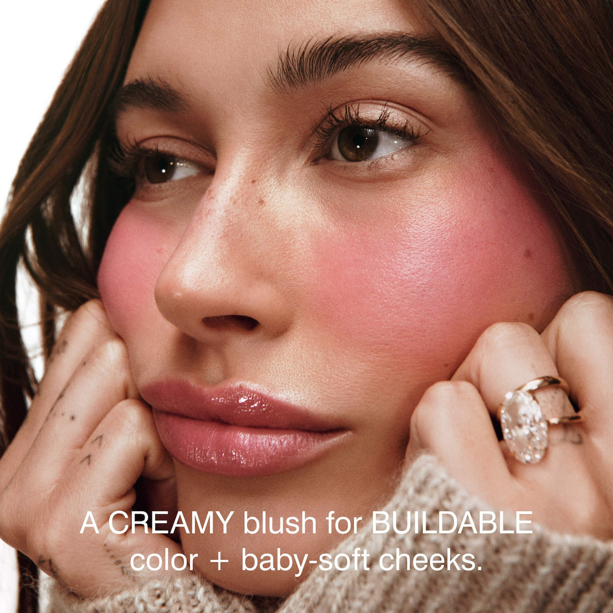 Rhode Pocket Blush Buildable Hydrating Cream Blush - Juice Box - hot pink