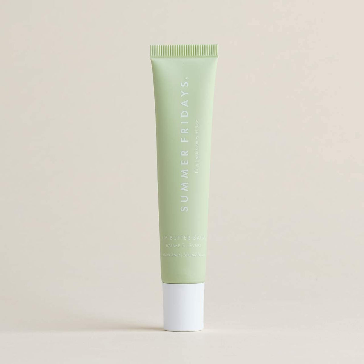 Summer Fridays Lip Butter Balm Treatment for Hydration + Nourishing Shine - Sweet Mint - sheer clear