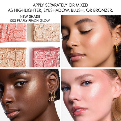 DIOR Backstage Glow Maximizer Face Palette - 003 Pearly Peach Glow